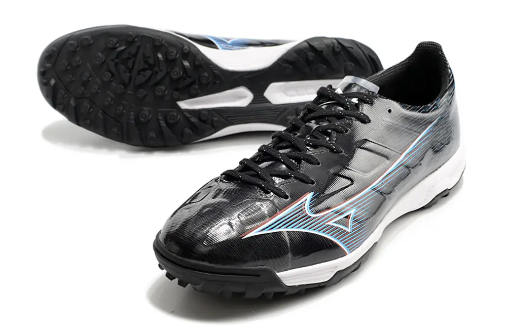 Mizuno Alpha Pro TF - Black/Electric Blue/White