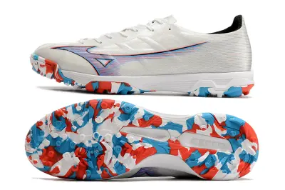 Mizuno Alpha Pro TF - White/Vibrant Blue/Fiery Red