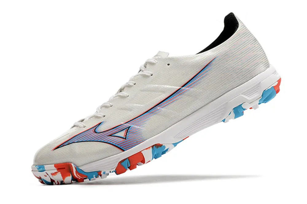 Mizuno Alpha Pro TF - White/Vibrant Blue/Fiery Red