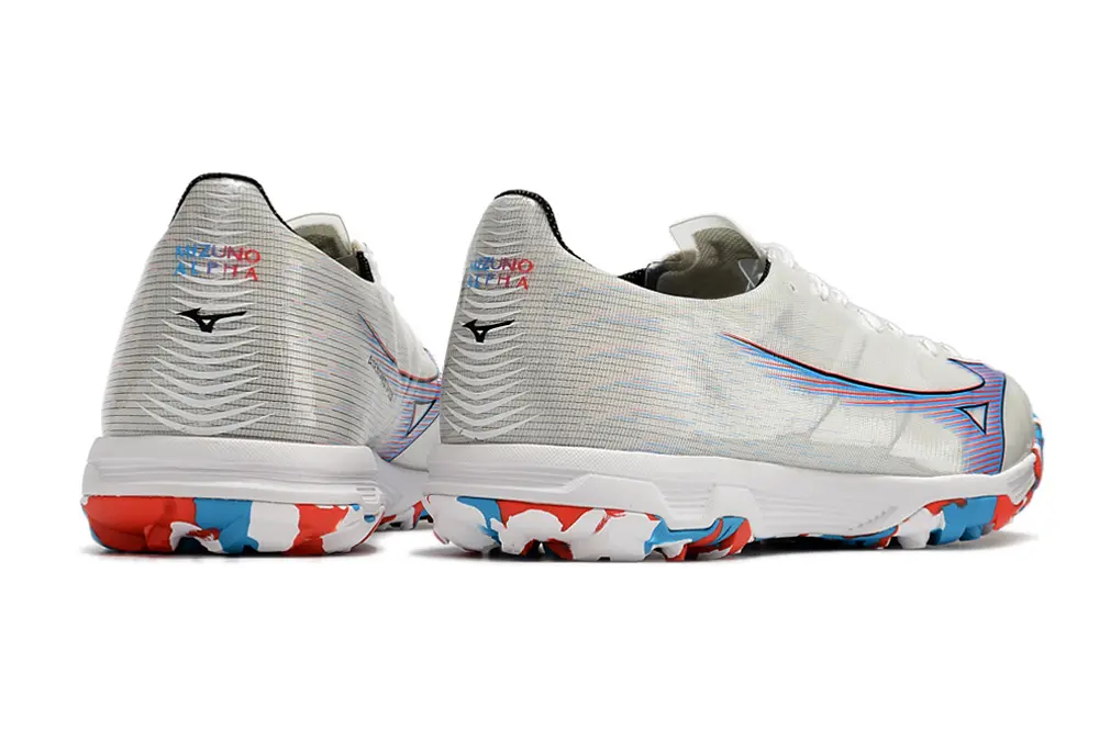 Mizuno Alpha Pro TF - White/Vibrant Blue/Fiery Red