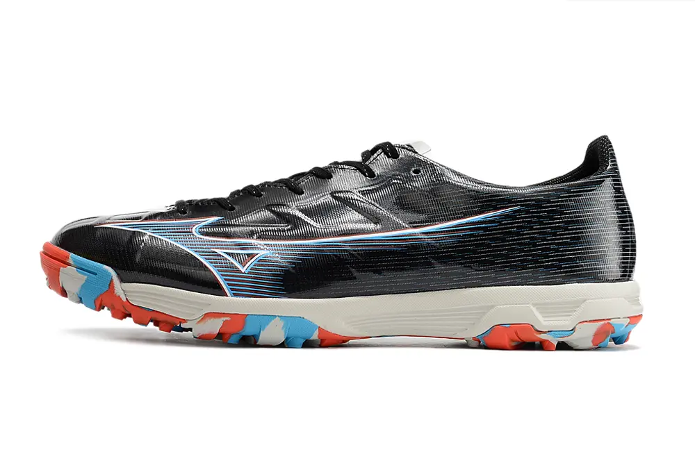 Mizuno Alpha Pro TF - Black/Sky Blue/Fiery Red