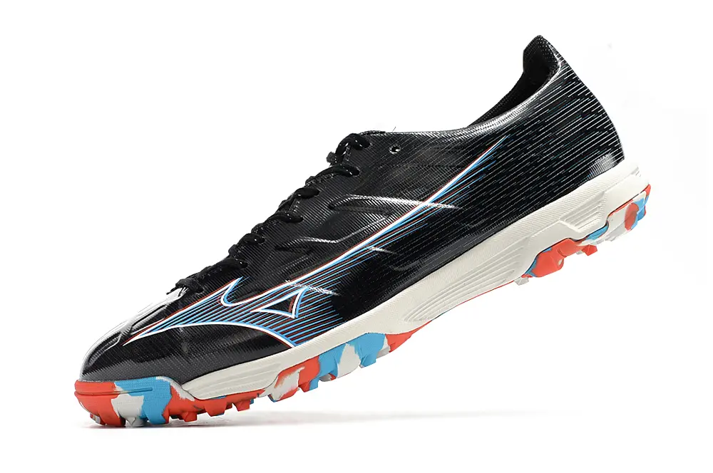 Mizuno Alpha Pro TF - Black/Sky Blue/Fiery Red
