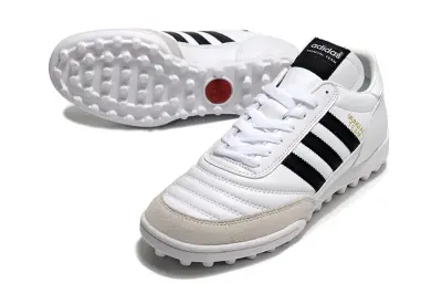 Adidas Mundial Team TF Astro Turf Soccer Shoes - White/Black/Beige