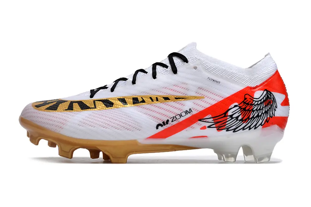 Nike Air Zoom Mercurial Vapor 15 Elite FG - White/Fiery Red/Golden Yellow