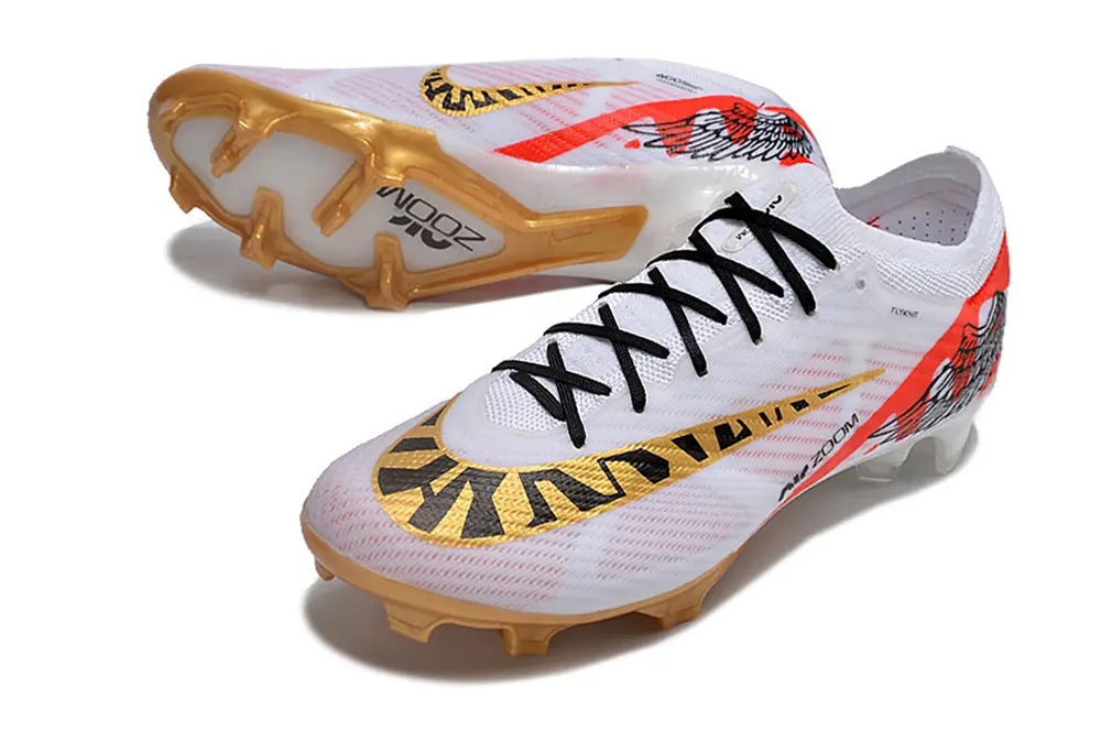 Nike Air Zoom Mercurial Vapor 15 Elite FG - White/Fiery Red/Golden Yellow