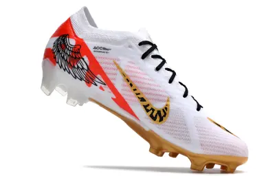 Nike Air Zoom Mercurial Vapor 15 Elite FG - White/Fiery Red/Golden Yellow