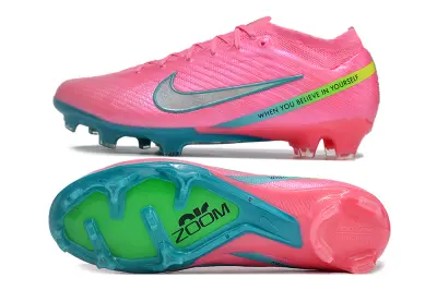 Nike Air Zoom Mercurial Vapor 15 Elite FG - Pink/Aqua Blue/Neon Green