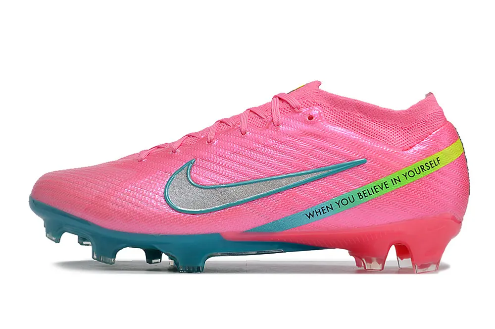Nike Air Zoom Mercurial Vapor 15 Elite FG - Pink/Aqua Blue/Neon Green