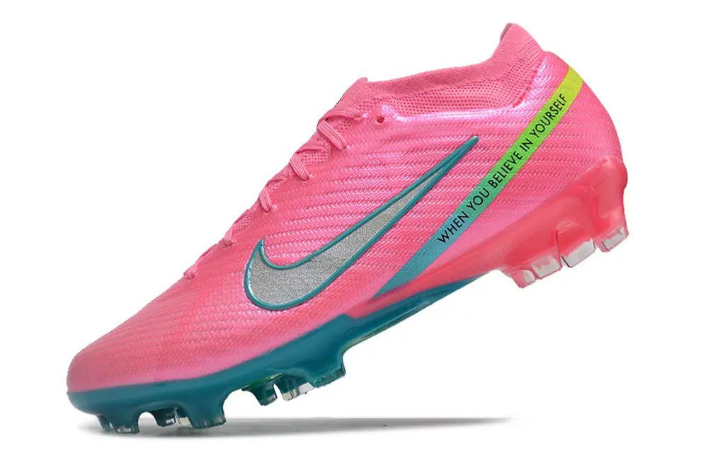 Nike Air Zoom Mercurial Vapor 15 Elite FG - Pink/Aqua Blue/Neon Green