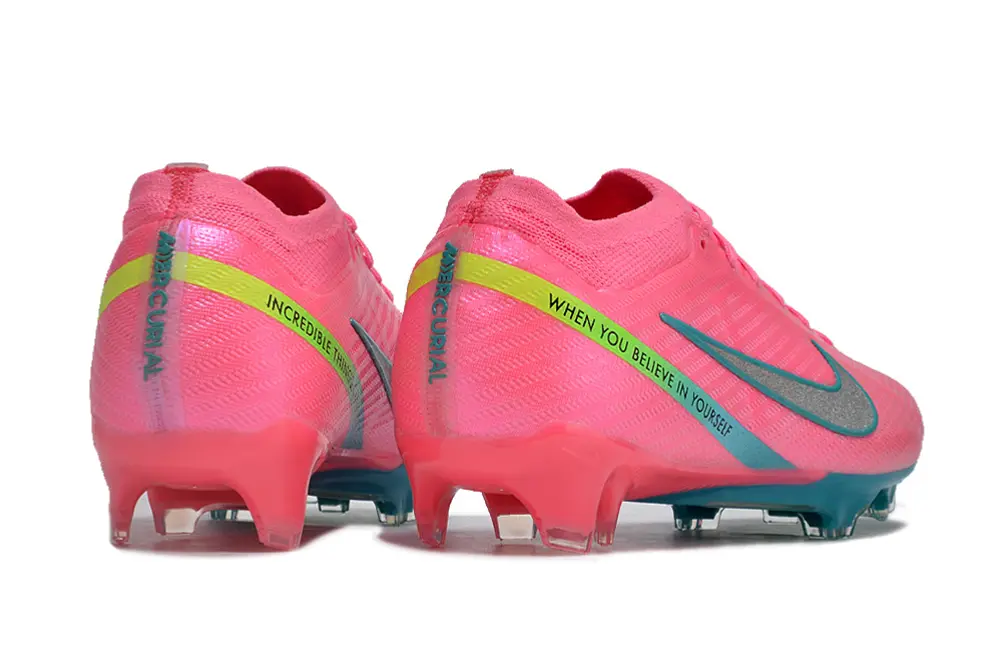 Nike Air Zoom Mercurial Vapor 15 Elite FG - Pink/Aqua Blue/Neon Green