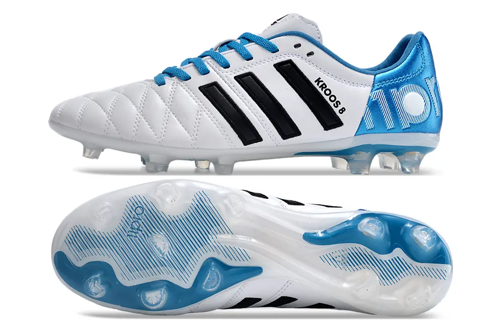 Toni Kroos x Adidas Adipure 11Pro FG - White/Sky Blue/Black