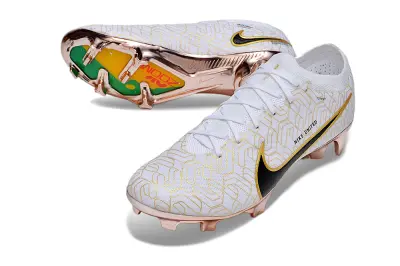 Nike Air Zoom Mercurial Vapor 15 Elite FG - White/Midnight Black/Metallic Gold