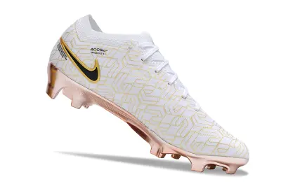 Nike Air Zoom Mercurial Vapor 15 Elite FG - White/Midnight Black/Metallic Gold