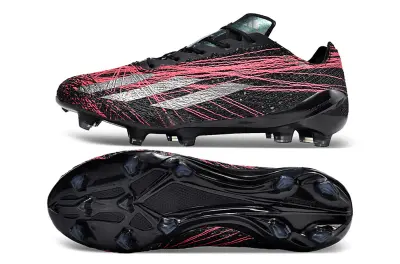 Adidas X Crazyfast Strung+ FG - Black/Neon Pink/Metallic Silver