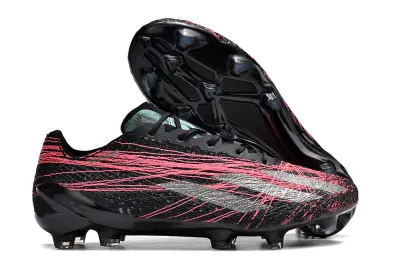 Adidas X Crazyfast Strung+ FG - Black/Neon Pink/Metallic Silver