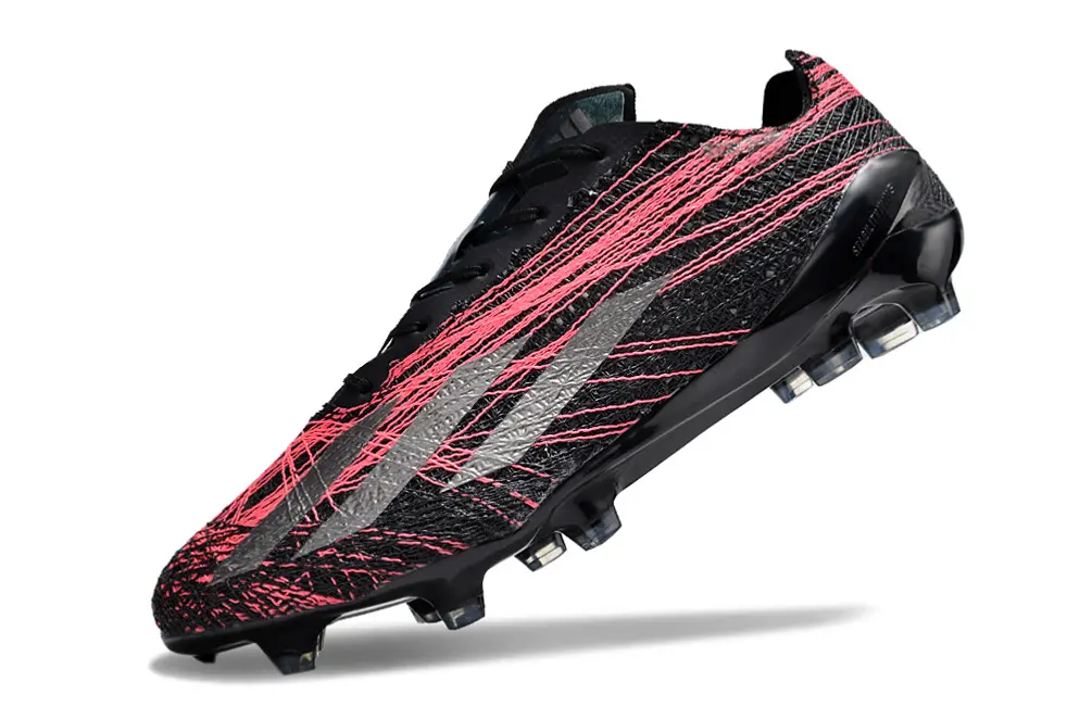 Adidas X Crazyfast Strung+ FG - Black/Neon Pink/Metallic Silver