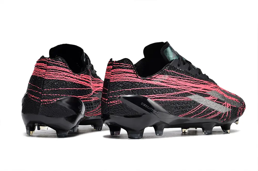 Adidas X Crazyfast Strung+ FG - Black/Neon Pink/Metallic Silver
