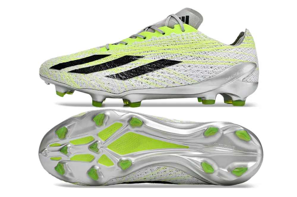 Adidas X Crazyfast Strung+ FG - Green/Neon Green/Metallic Silver