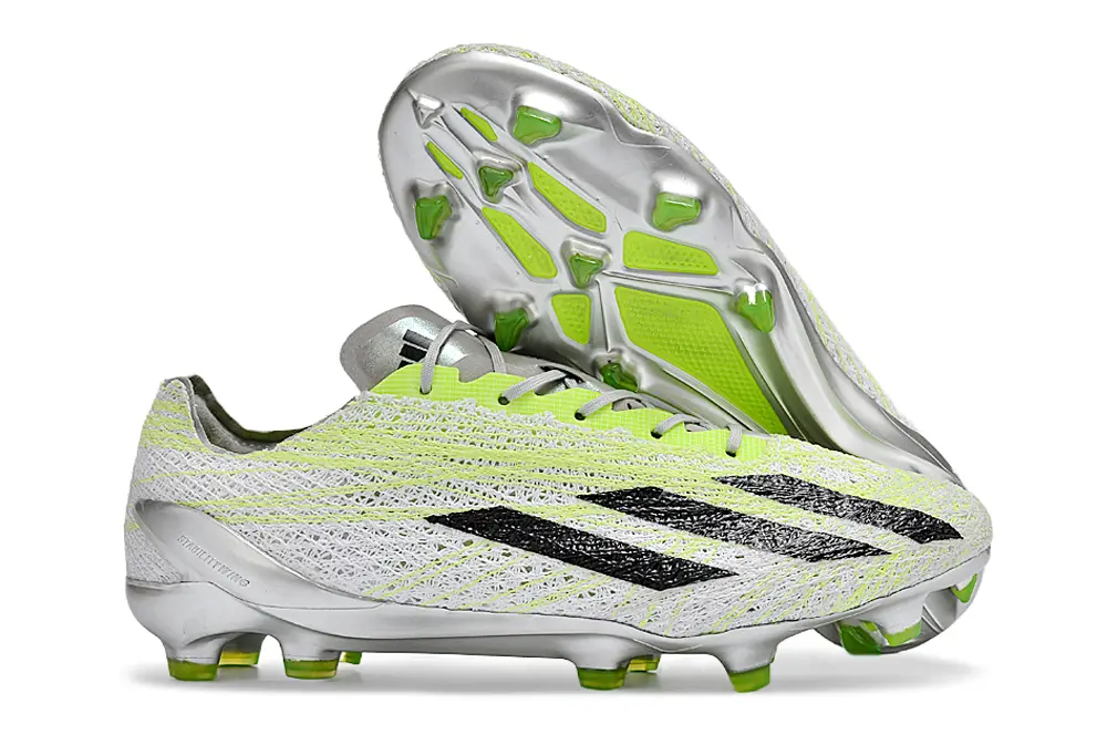 Adidas X Crazyfast Strung+ FG - Green/Neon Green/Metallic Silver