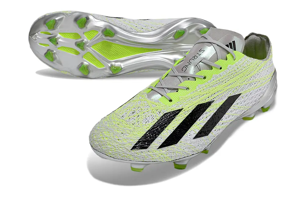 Adidas X Crazyfast Strung+ FG - Green/Neon Green/Metallic Silver