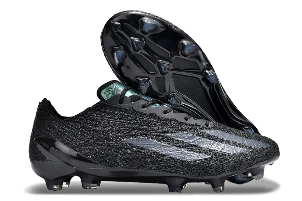 Adidas X Crazyfast Strung+ FG - Black/Midnight Black/Charcoal Gray