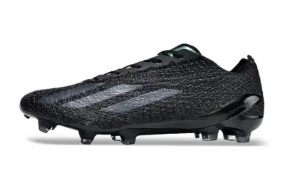 Adidas X Crazyfast Strung+ FG - Black/Midnight Black/Charcoal Gray