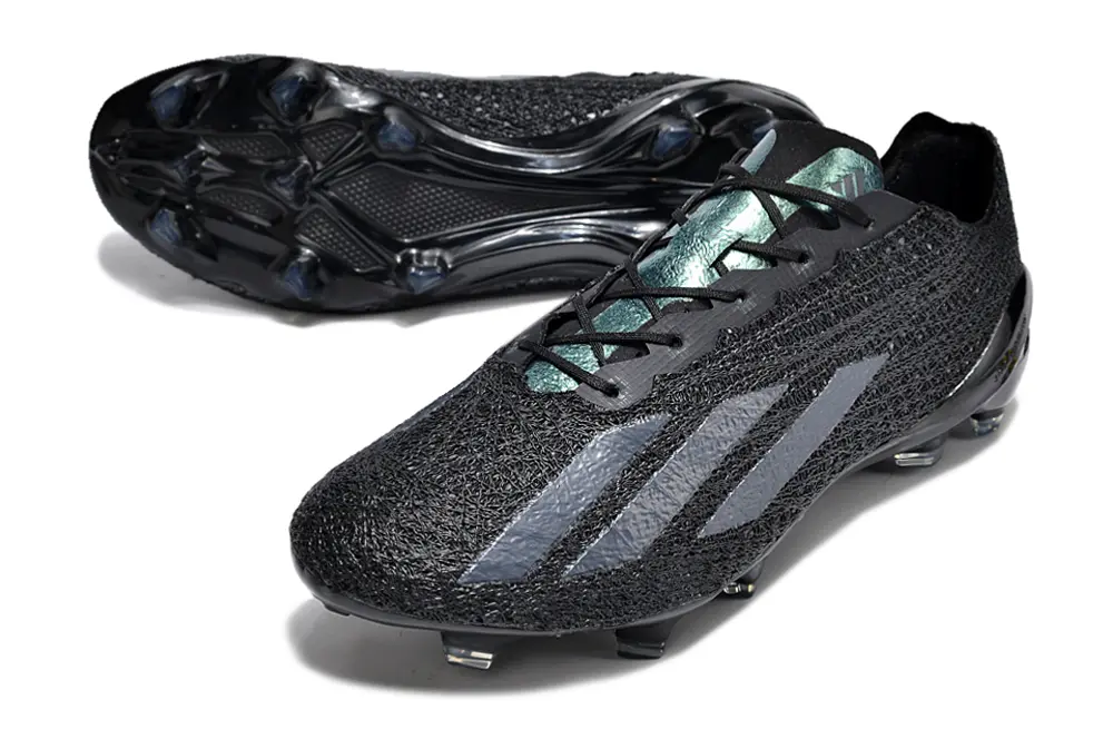 Adidas X Crazyfast Strung+ FG - Black/Midnight Black/Charcoal Gray