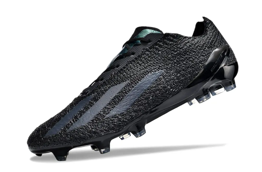 Adidas X Crazyfast Strung+ FG - Black/Midnight Black/Charcoal Gray
