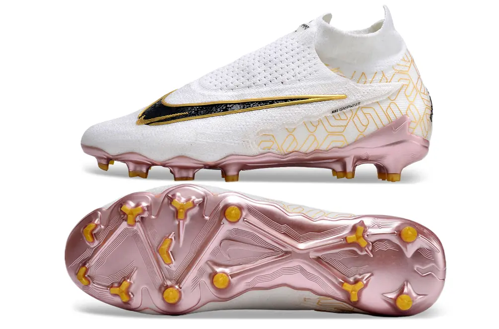 Nike Phantom GX Elite DF FG - White/Metallic Gold/Rose Gold