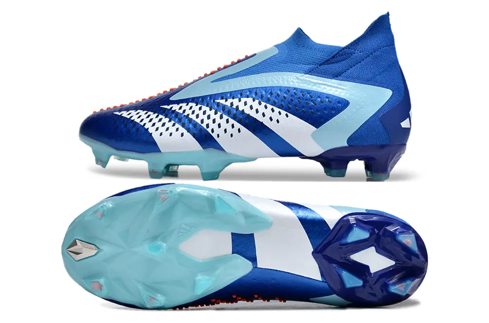 Adidas Predator Accuracy+ Laceless FG - Blue/Ice Blue/White