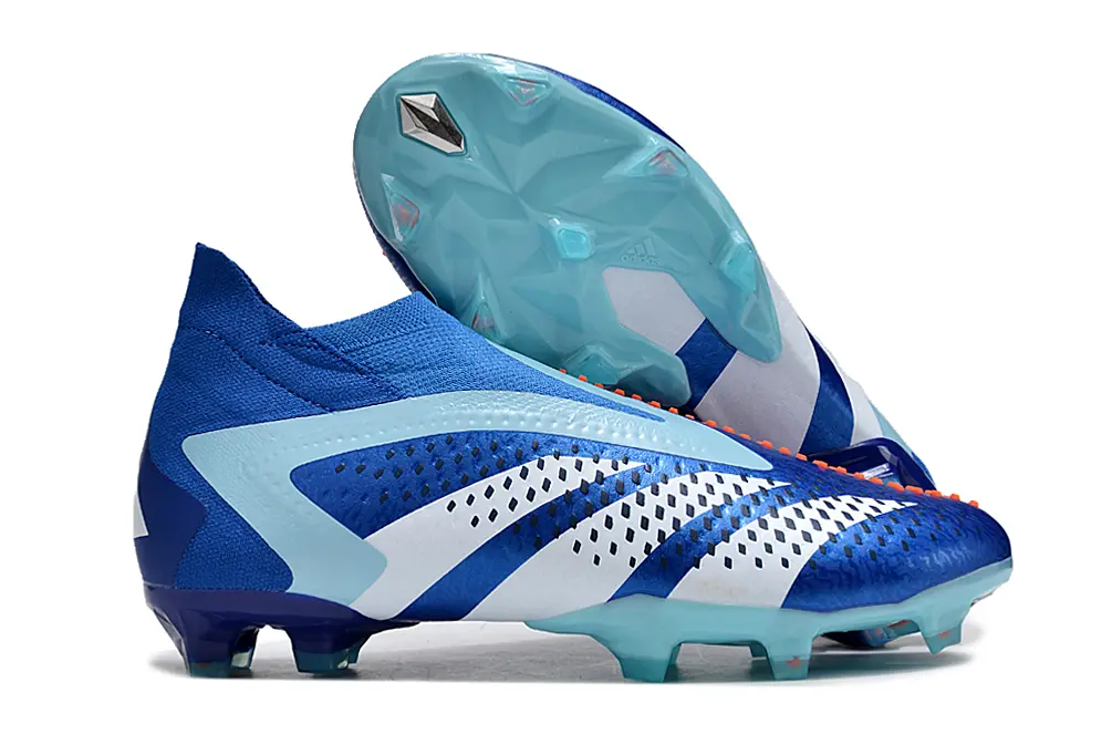 Adidas Predator Accuracy+ Laceless FG - Blue/Ice Blue/White