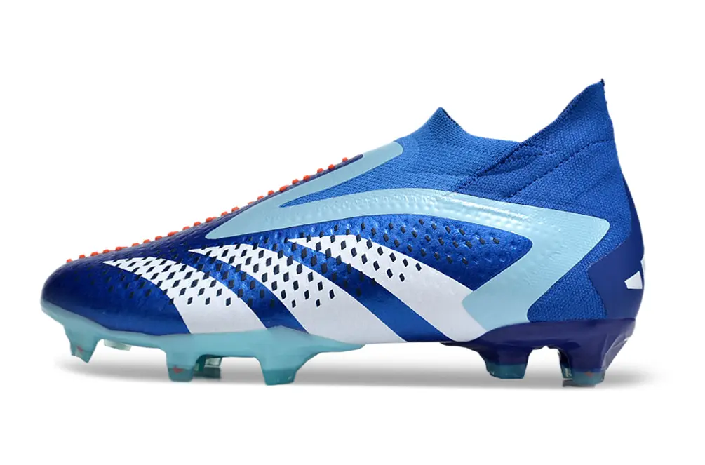 Adidas Predator Accuracy+ Laceless FG - Blue/Ice Blue/White