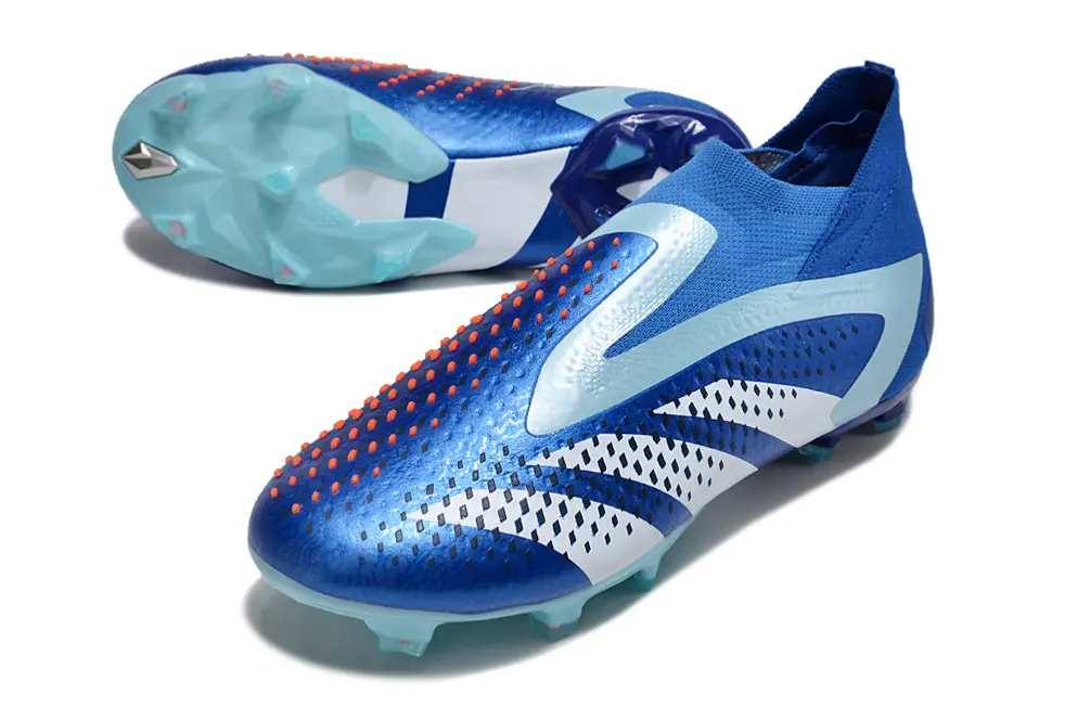 Adidas Predator Accuracy+ Laceless FG - Blue/Ice Blue/White
