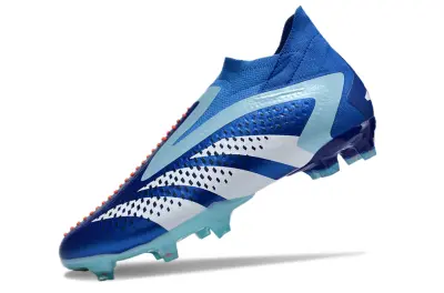 Adidas Predator Accuracy+ Laceless FG - Blue/Ice Blue/White