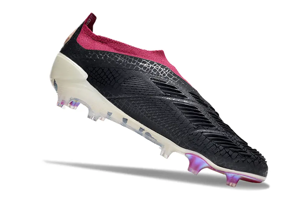Adidas Predator Elite Laceless FG - Black/Vivid Berry/White