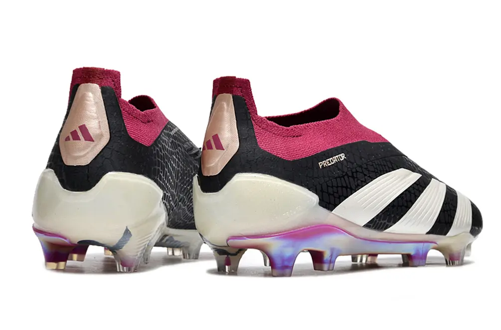 Adidas Predator Elite Laceless FG - Black/Vivid Berry/White