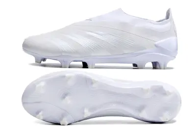 Adidas Predator Elite Laceless FG - White/Frosted Pearl/Crystal White