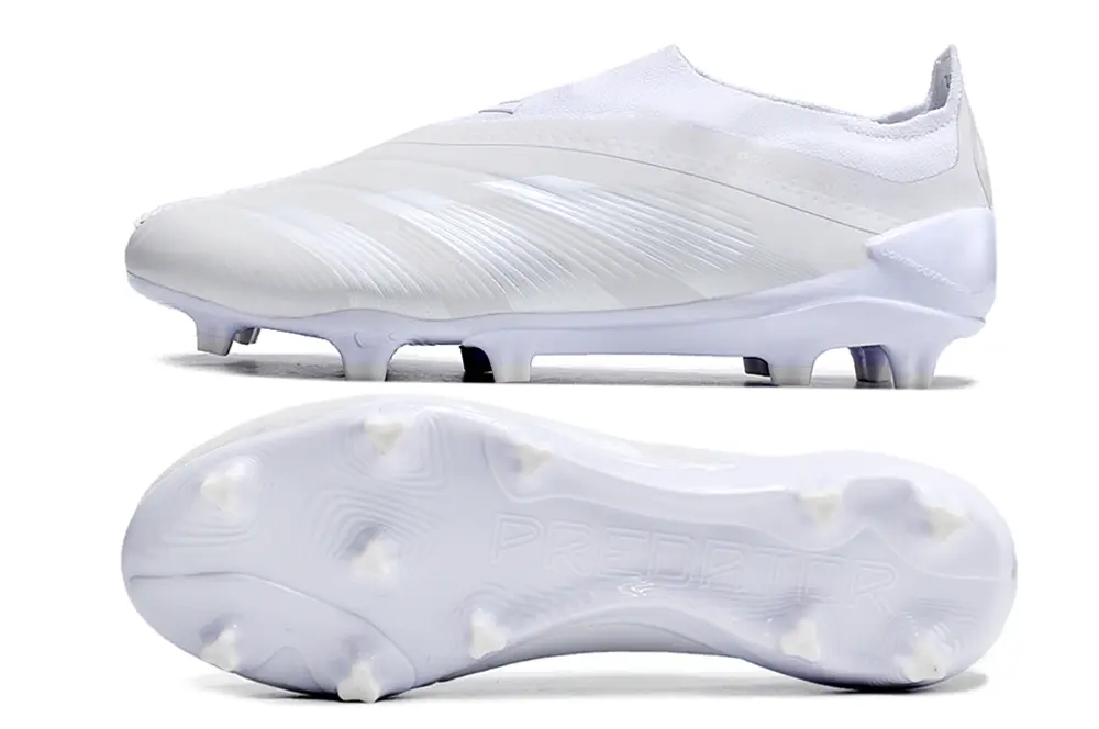 Adidas Predator Elite Laceless FG - White/Frosted Pearl/Crystal White