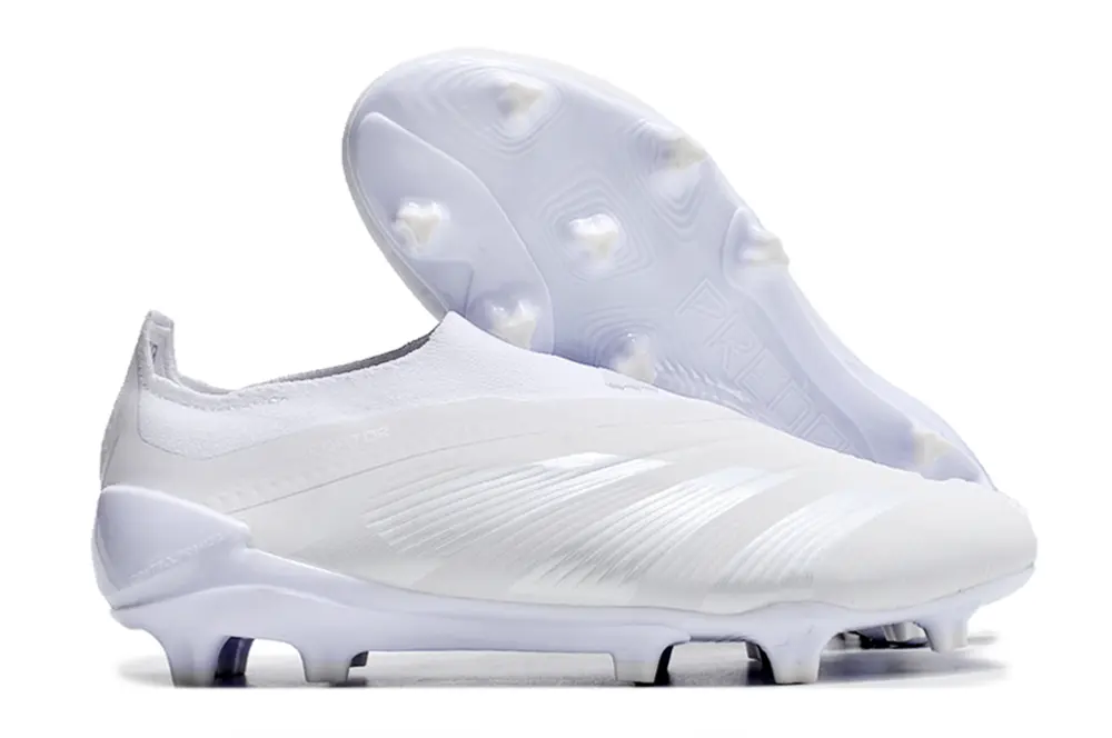 Adidas Predator Elite Laceless FG - White/Frosted Pearl/Crystal White