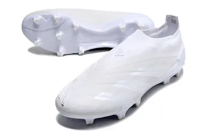 Adidas Predator Elite Laceless FG - White/Frosted Pearl/Crystal White