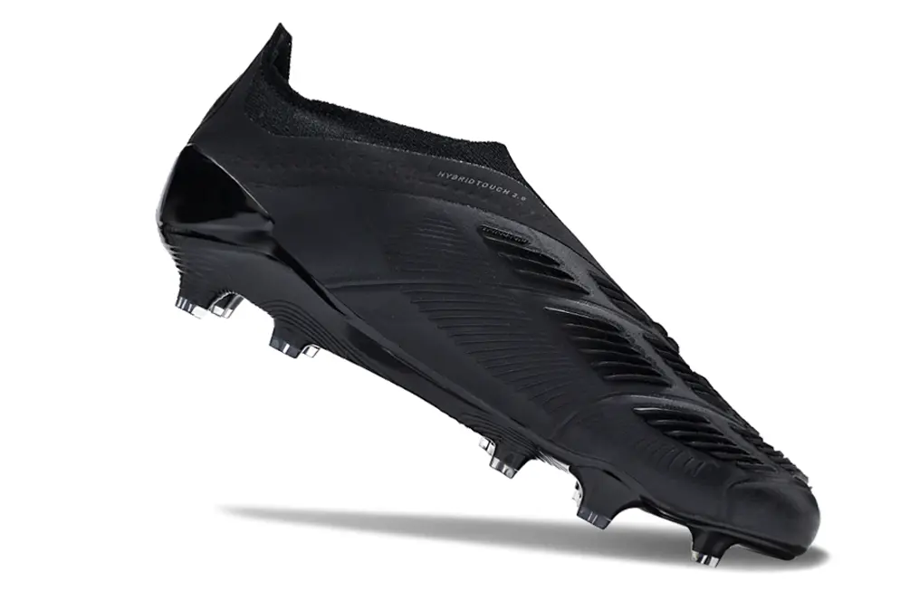 Adidas Predator Elite Laceless FG - Black/Graphite Black/Charcoal Gray