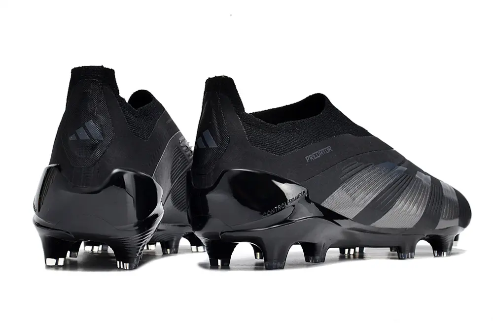 Adidas Predator Elite Laceless FG - Black/Graphite Black/Charcoal Gray
