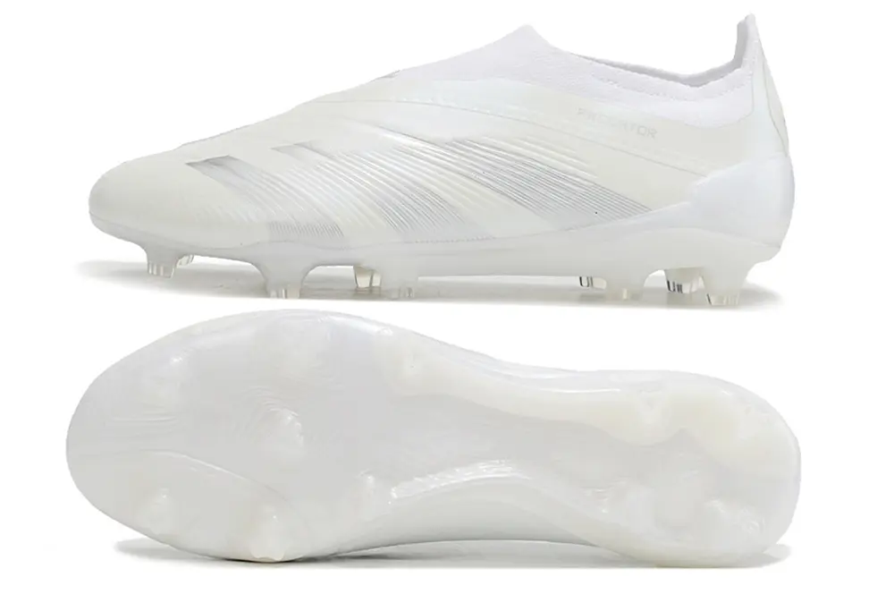 Adidas Predator Elite Laceless FG - White/Crystal White/Snow White