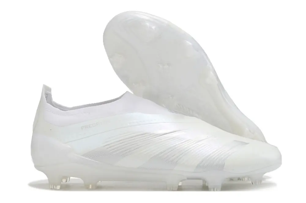 Adidas Predator Elite Laceless FG - White/Crystal White/Snow White