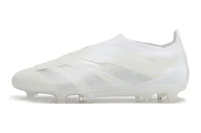 Adidas Predator Elite Laceless FG - White/Crystal White/Snow White