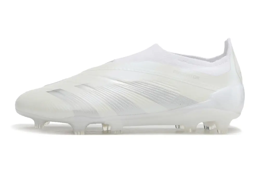Adidas Predator Elite Laceless FG - White/Crystal White/Snow White