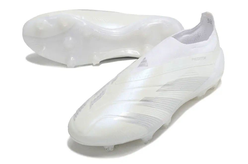Adidas Predator Elite Laceless FG - White/Crystal White/Snow White