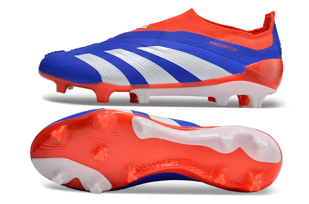 Adidas Predator Elite Laceless FG - Blue/Vibrant Cyan/Fiery Coral
