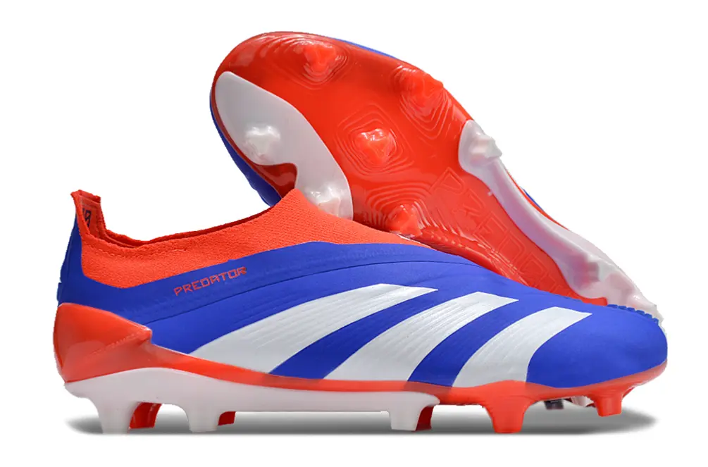Adidas Predator Elite Laceless FG - Blue/Vibrant Cyan/Fiery Coral