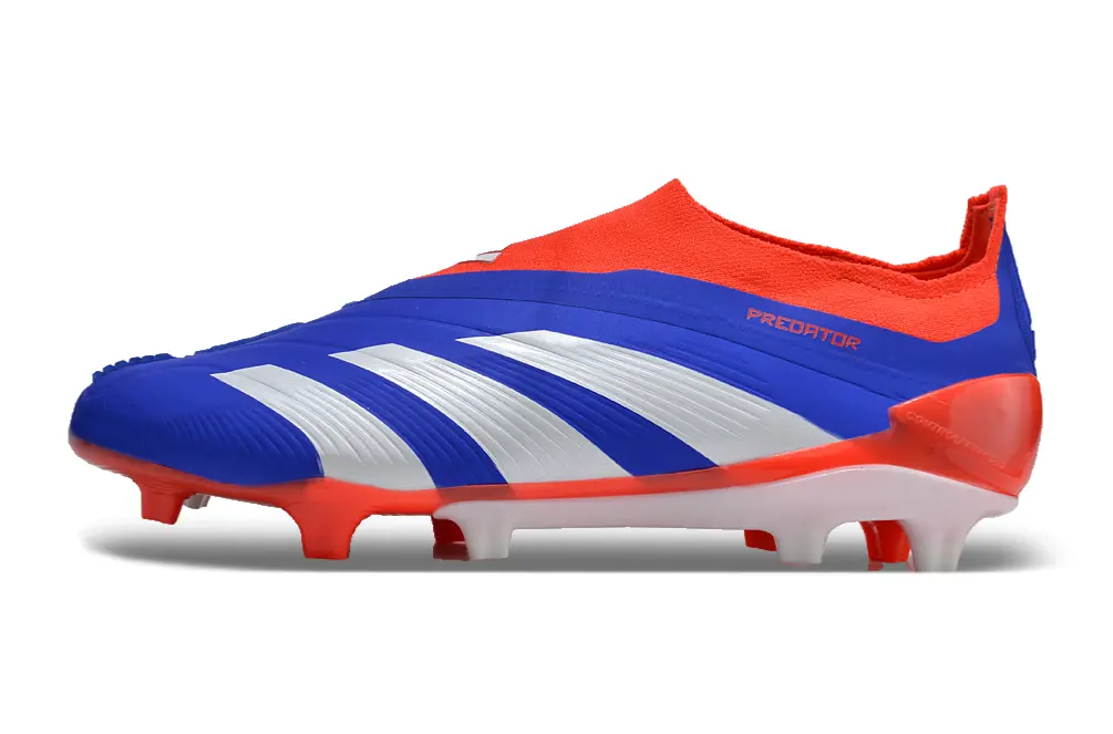 Adidas Predator Elite Laceless FG - Blue/Vibrant Cyan/Fiery Coral